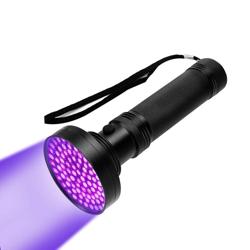 EECOO Black Light Flashlight, 100 LED 395 nM Flashlights, Super Bright Ultraviolet Flashlight Professional Black Light Pet Urine Detector for Dog/Cat,Hunting Scorpions,Search for Bed - Image 1